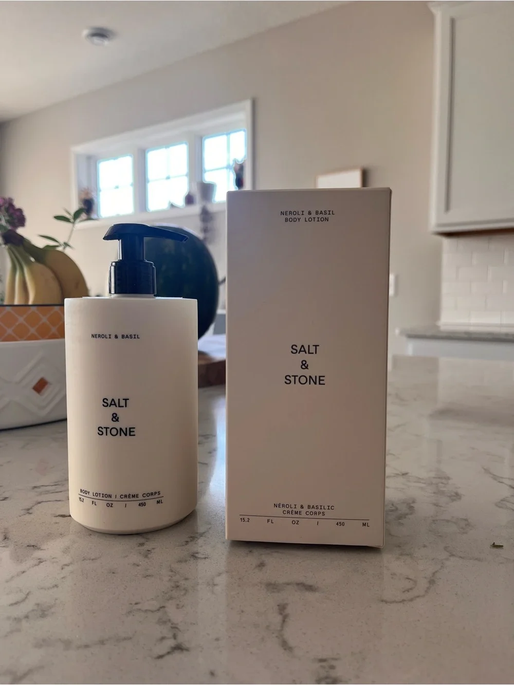 Salt & Stone Neroli & Basil Duo/Set Body Wash & Body Lotion 15.2 ml New in box